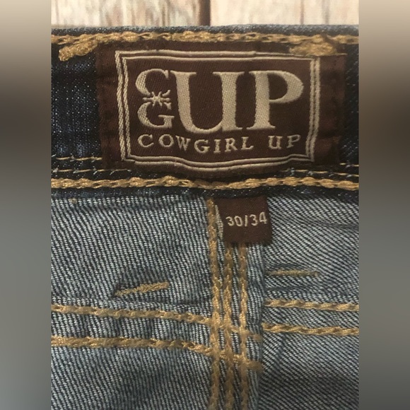 Cowgirl Up Mid-Rise Bootcut Denim Jeans WomenCGJ30702 30/34 (W33” L42.5” I33.5”) - Picture 5 of 10